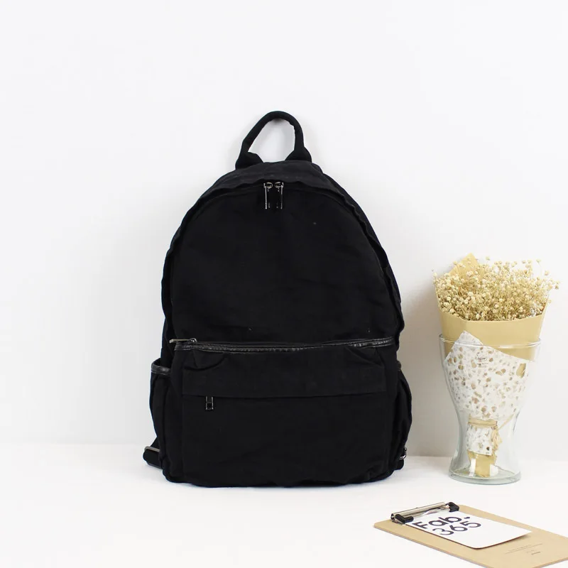 Корейская художественная парусиновая сумка на плечо для мужчин и женщин, простой рюкзак для отдыха Sen, школьная сумка для студентов колледжа