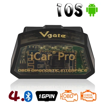

Vgate iCar Pro OBD II Bluetooth 4.0 ELM327 V2.1 Scanner Car Diagnostic Tool For Android/IOS Car Accessories