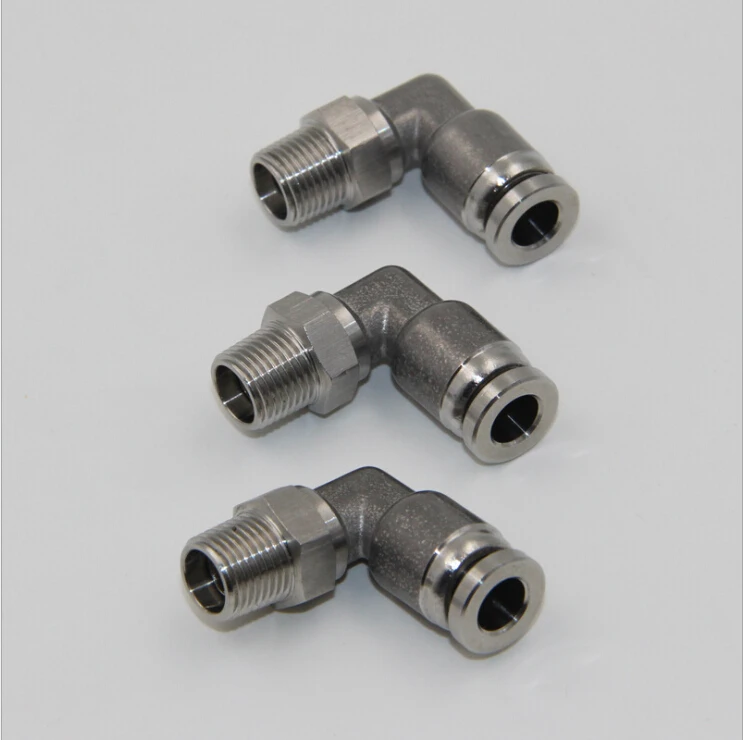 Fevas Tube Size 6mm-M5 Thread Pneumatic Male Elbow 90 Degree one Touch Fitting Fevas Tube Size 6mm-M5 Thread Pneumatic Male Elbow 90 Degree one Touch Fitting