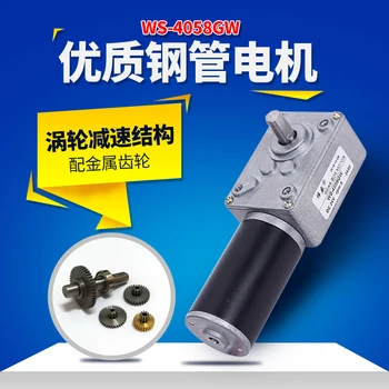 

Turbine worm gear motor self-locking 12V24V micro DC motor 4058GW DC gear motor small