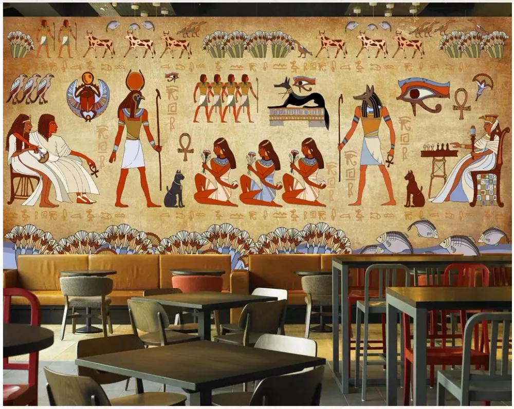 3d photo wallpaper custom mural Retro nostalgic ancient Egyptian