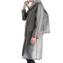 Уличный топ одежда с длинными непромокаемый плащ EVA толщиной дождевики для Взрослых Универсальный пончо Водонепроницаемый пеший тур дождевик с капюшоном