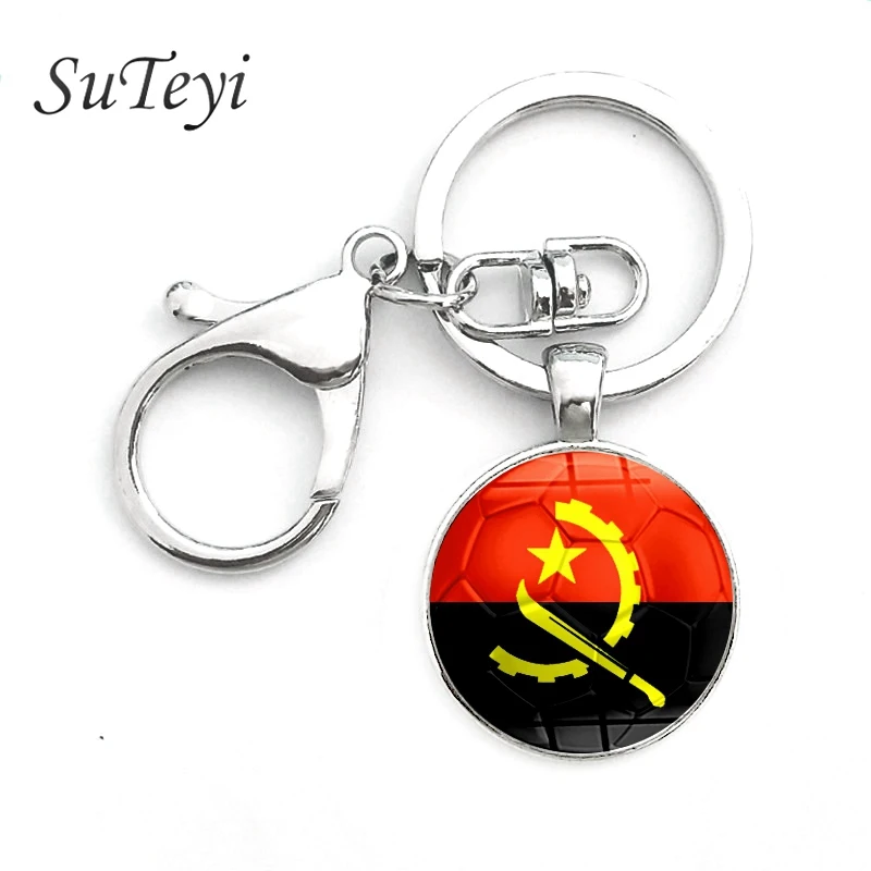 SUTEYI модные изображения австрийского футбольного флага брелок для ключей