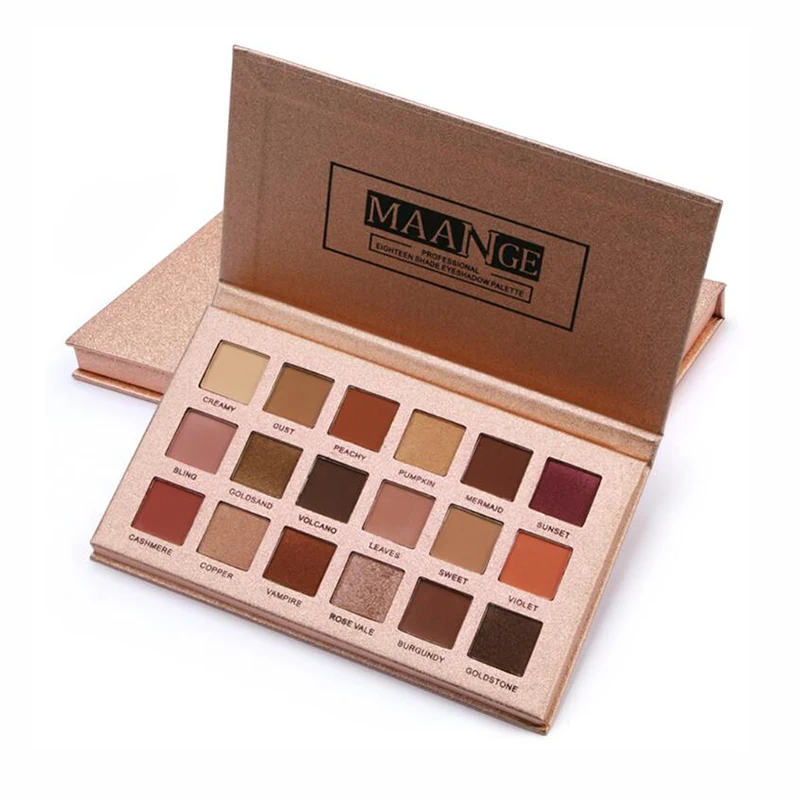 

18 Color Shimmer Glitter Eye Shadow Powder Matte Eyeshadow Palette Makeup brochas maquillaje profesional pinceaux maquillage
