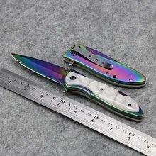 Dcbear Высококачественный DA76-1 Цветной складной нож 5CR13 Лезвие для наружного применения Нож Сталь и смола Ручка Тактический нож EDC Tools : image Dcbear Высококачественный DA76-1 Цветной складной нож 5CR13 Лезвие для наружного применения Нож Сталь и смола Ручка Тактический нож EDC Tools
