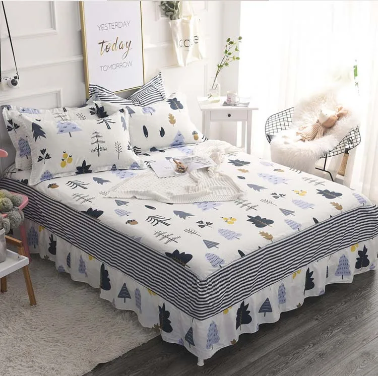 Cotton comfort 100% cotton bed skirt, ,bed skirts,twin full queen king size bedding Mattress cover Home Textiles