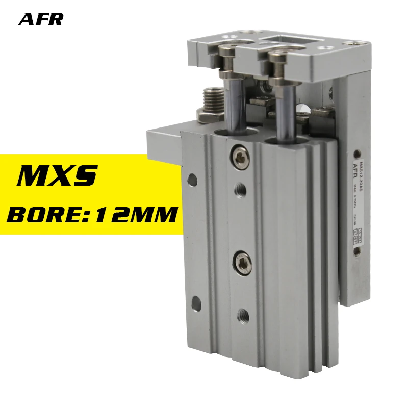 

Double Acting Bore 12mm Slide guide cylinder MXS12-75 MXS12-100 MXS12-10C MXS12-20B MXS12-30CS MXS12-40B Pneumatic Air Cylinder