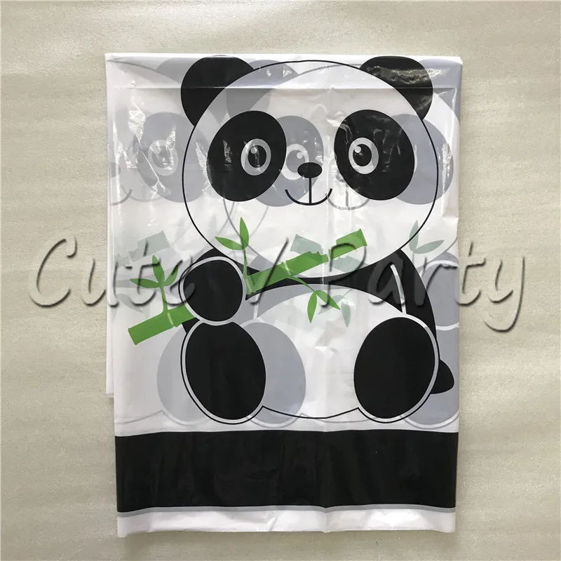 

1pcs/lot Cartoon Panda Theme Disposable Tablecloth Cartoon Panda Kids Birthday Party Cups Decorations Baby Shower Supplies