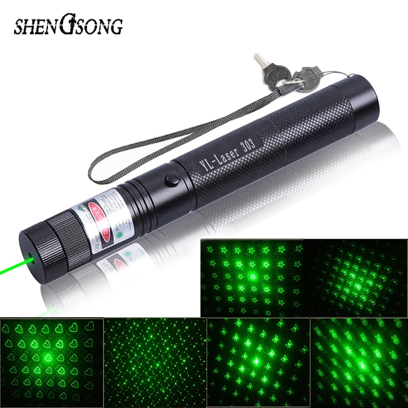 6 in 1 Green YL Laser 303 Hunting Lasers Sight Rifle Scope Riflescope ...