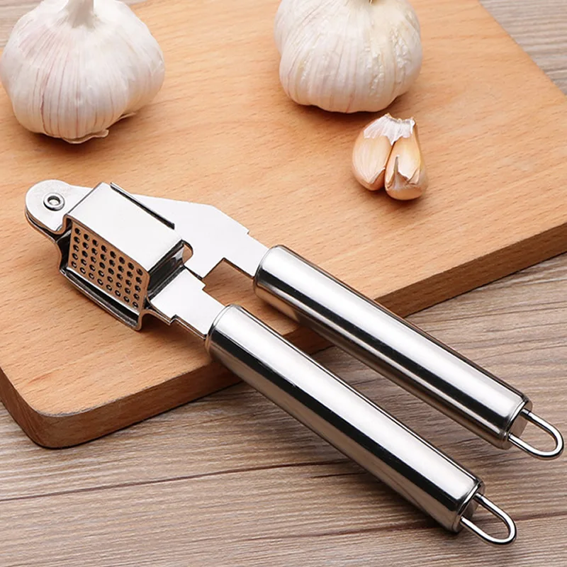 Stainless Steel Garlic Crusher Squeezer Ginger Presses Fruit Vegetable