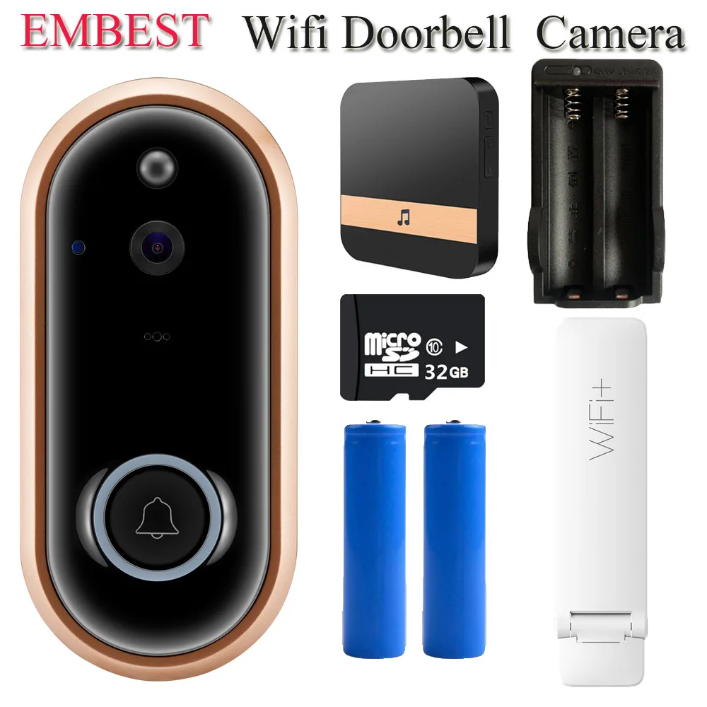 

Original WiFi Smart Video Doorbell Camera Door Bell 720P HD Wireless Home Security Doorbell Camera For iOS Android Google