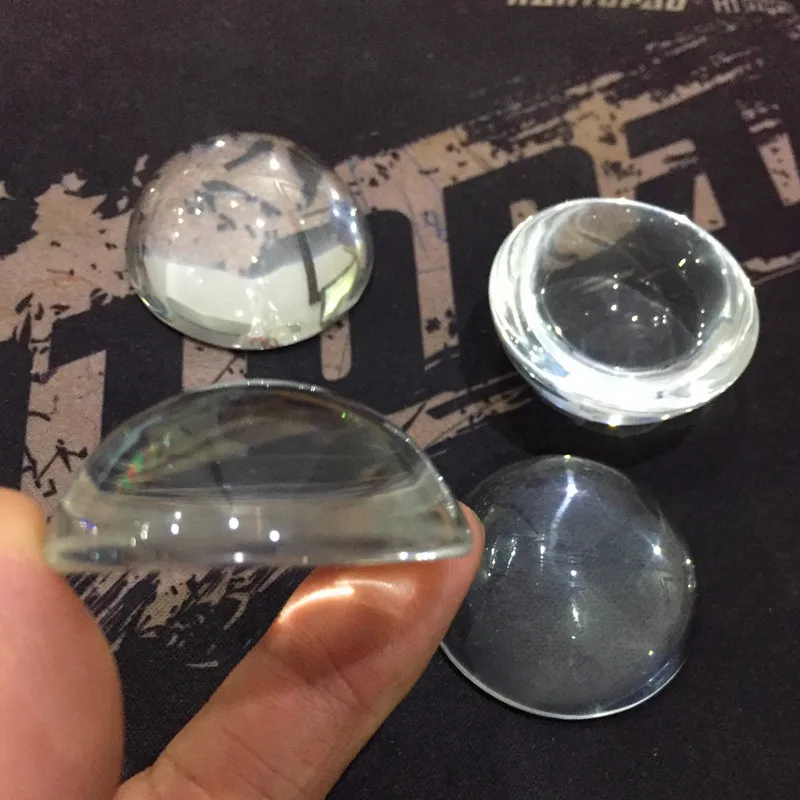 60 мм-100 мм пустая прозрачная полусферическая лупа из стекла для украшения дома