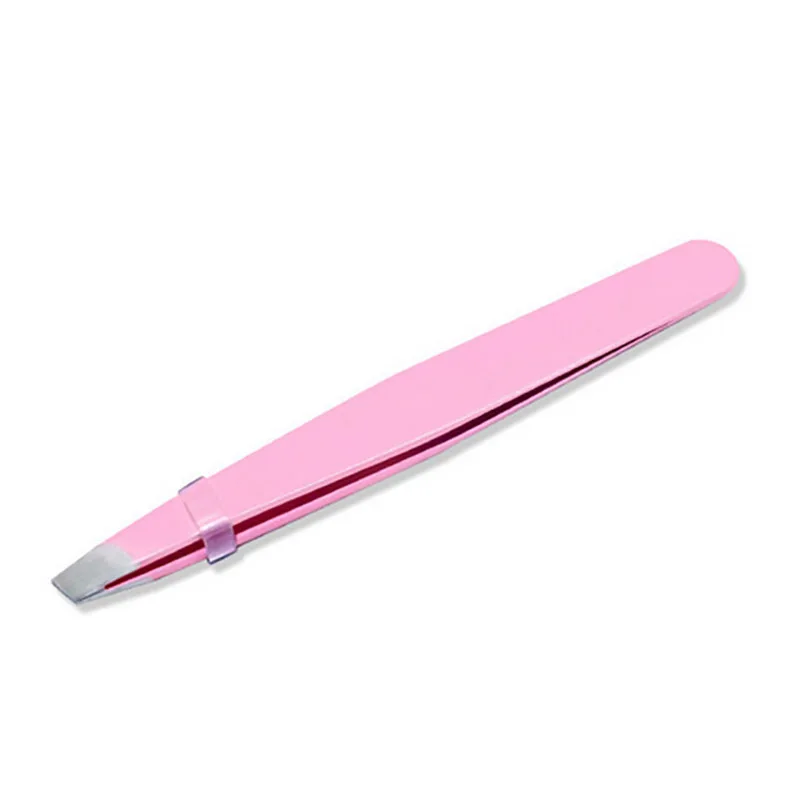 Acero Stainess Eebrow pinzas depilación belleza Slant Tip ceja Clip maquillaje herramienta pinzette del sopracciglio pinzas de cejas