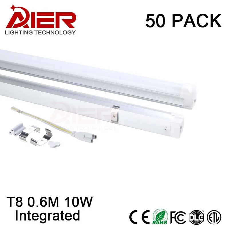 CE 2ft t8 led tube integrated 600mm 50pcs/lot free shipping | Освещение