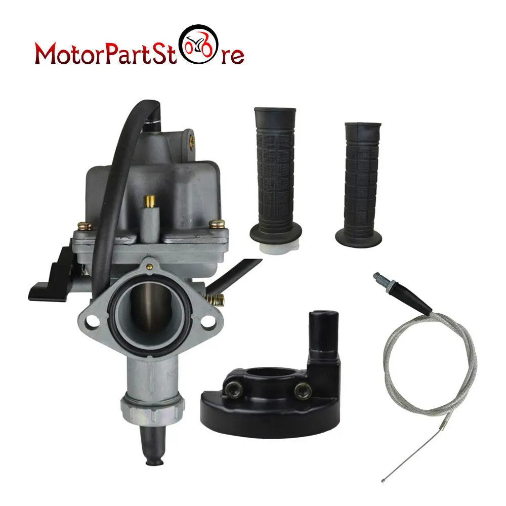 

Carburetor For Honda XR100 XR100R CRF100F Handlebar Hand Grips Throttle Cable