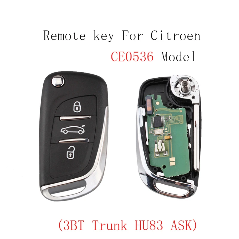 3Button Trunk Buttons New Style Remote key For CITROEN C1 C2 C3 C4 C5 Berlingo Picasso 2005-2011 HU83 Blade&amp PCF7961 Chip | Автомобили