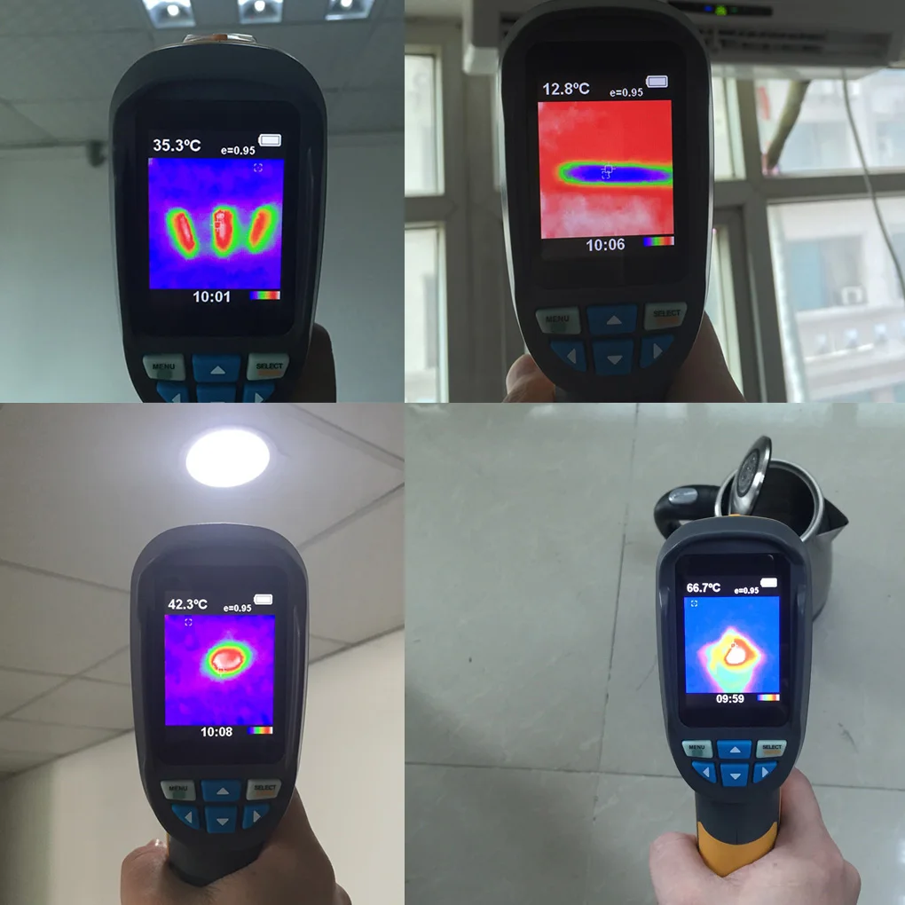 

On sale HT-02 Handheld IR Thermal Imaging Camera 60x60 Infrared Image Resolution 3600 Pixel Digital Display Thermal Imager