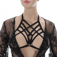 Портупея лифчик нижнее белье Пуш-Ап женское сексуальное подвязка пояс сексуальный жгут тела Готический стиль Харадзюку женский аксессуар