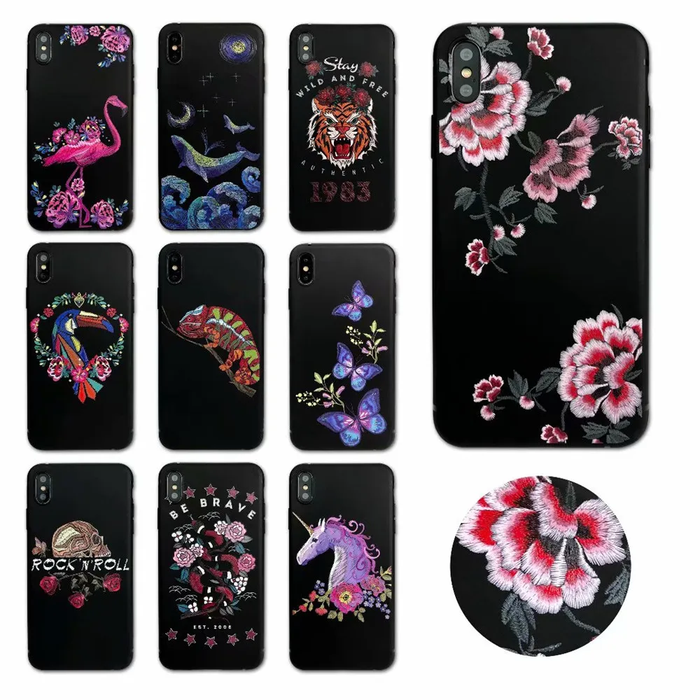 

3D Flower Emboss Soft TPU Phone Cases For Samsung Galaxy S10 S9 S8 Plus A7 A6 A8 Plus A9 J6 J8 2018 A3 A5 A7 J3 J5 J7 2017 Cover