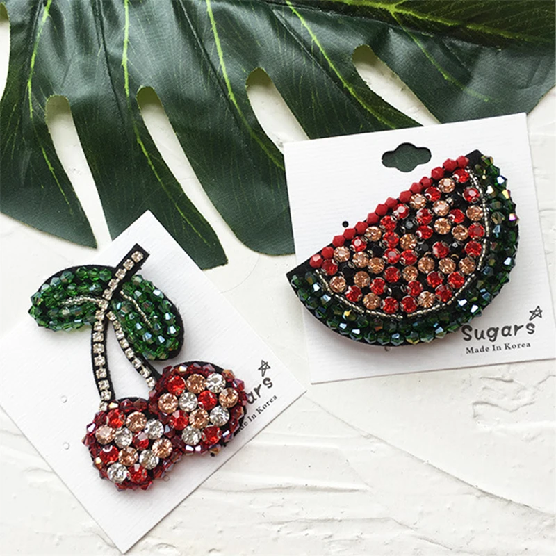 DoreenBeads брошь с вишневым арбузом значки фруктами детский женский костюм рубашка