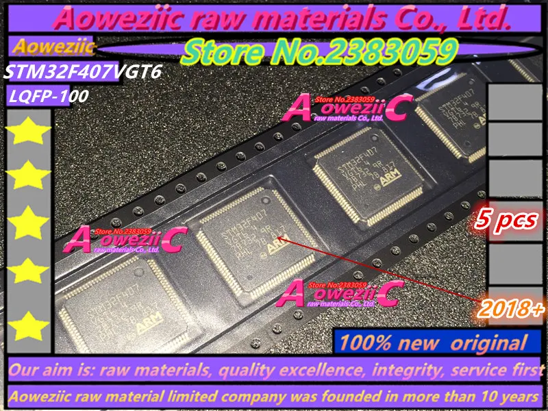 

Aoweziic 2018+ 100% new original STM32F407VGT6 STM32F407 32F407VGT6 LQFP-100 32-bit MCU