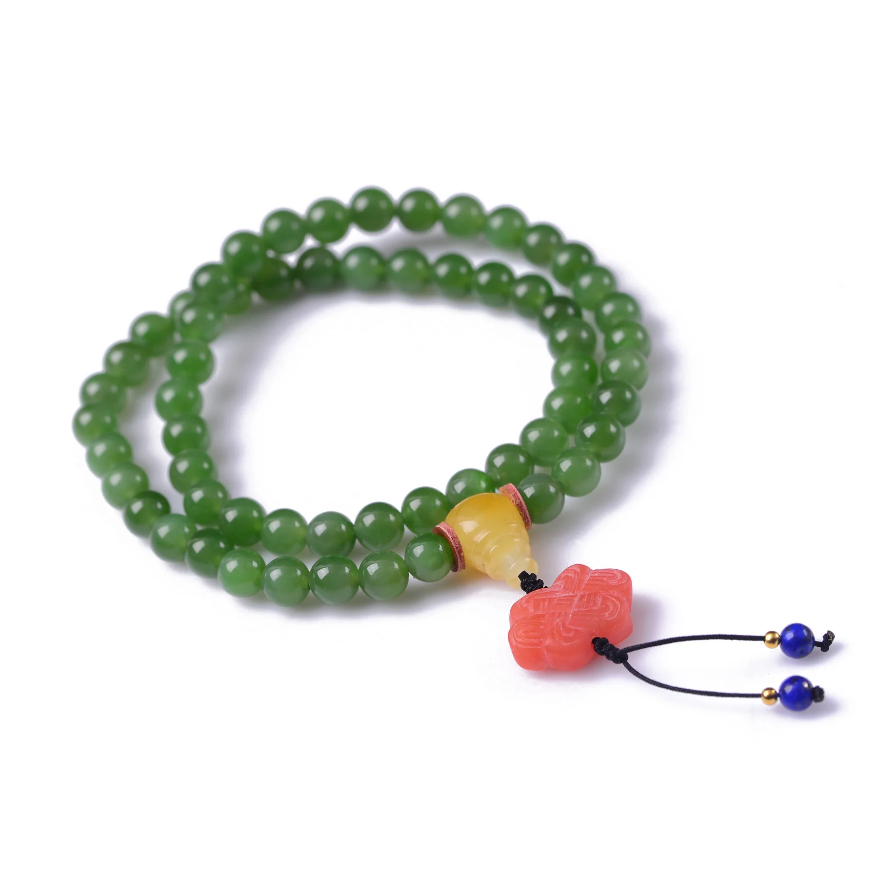 

Handmade Authentic Green Crystal Beads Bracelets 6mm