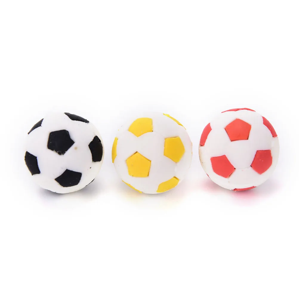 3d The World Cup football erasers Cute cartoo football Shape Rubber Eraser School Student Children