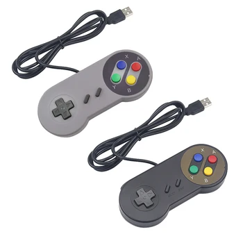 

Wired USB Game Controller NESPi Gamepad Retro Joypad Black Gray Gamepads for PC Laptop Windows for Mac OS for Raspberry Pi 4