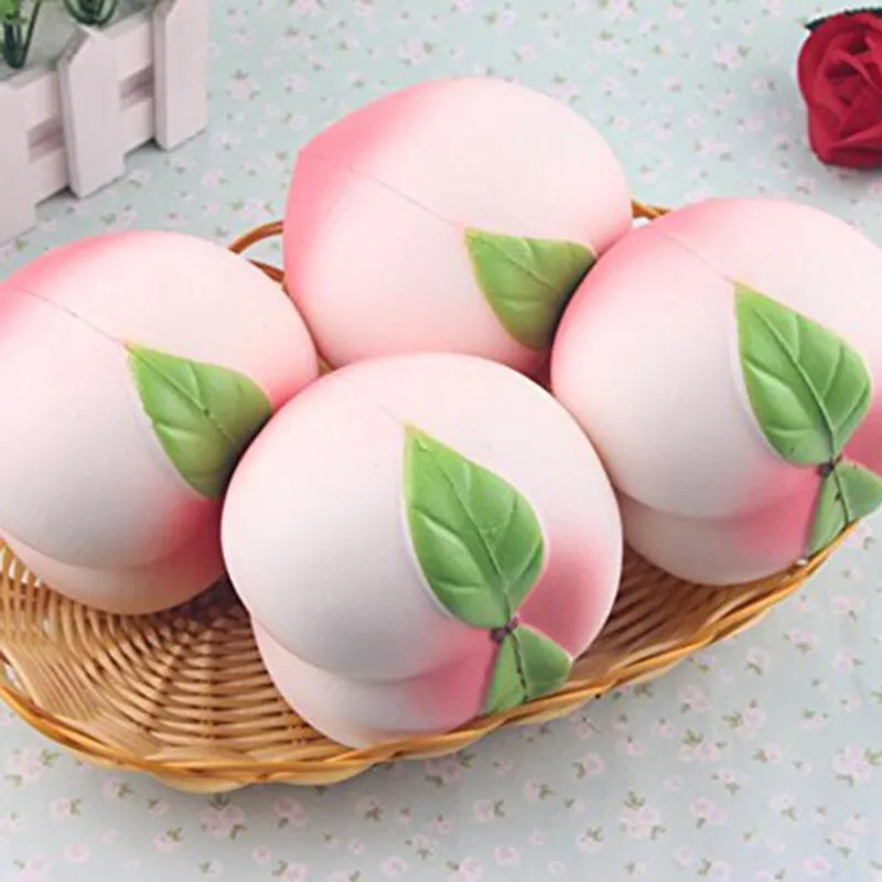 

1PC Anti Stress Ball Release Pressure Colossal Squishy Peaches Cream Scented Slow Rising Decompression Toys For Kids Grape Shape