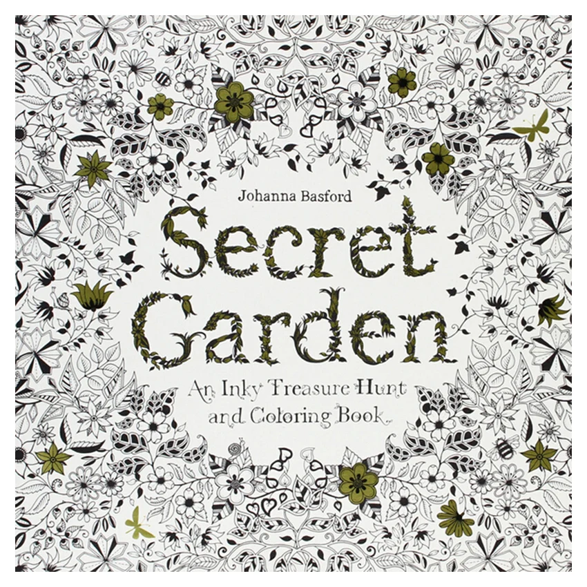 24 стр. Secret Garden антистресс для взрослых раскраски Iibros в стиле книги Ливр детская