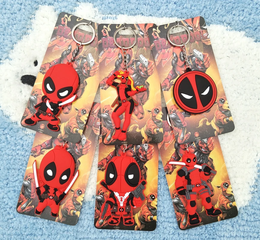 

1PCS Deadpool Series Anime Key Chain PVC Figure Morty Keyring cute Toys Keychain Keyholder Birthday Gifts Unisex NEW
