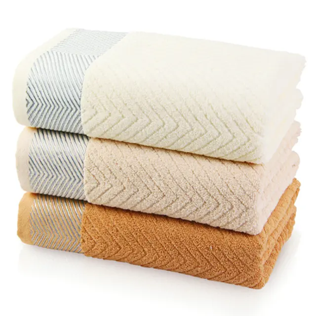 JZGH 33*72cm Solid Cotton Hand Towels,Plain Brand Decorative Face