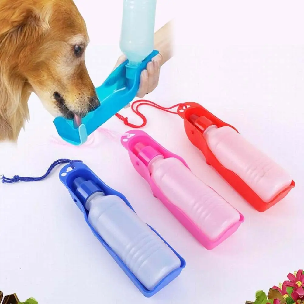 

New Pet Foldable Pet Dog Cat Water Drinking Bottle Dispenser Travel Feeding Bowl Levert 250ml 3 Color Wholesales