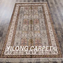 Yilong 5'x8 'handknotted персидский шелковый Ковры Изысканный восточный Four Seasons Ковры(yhw059b5x8