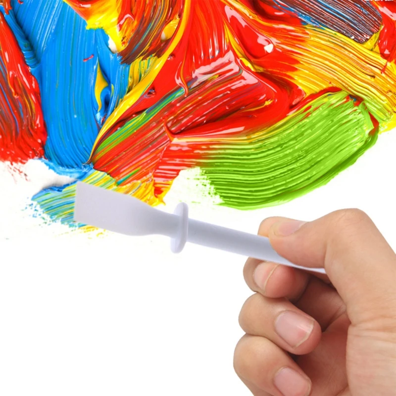 

Plastic Palette Knife Scraper Spatula For Mixing Paint Oil Painting Tools