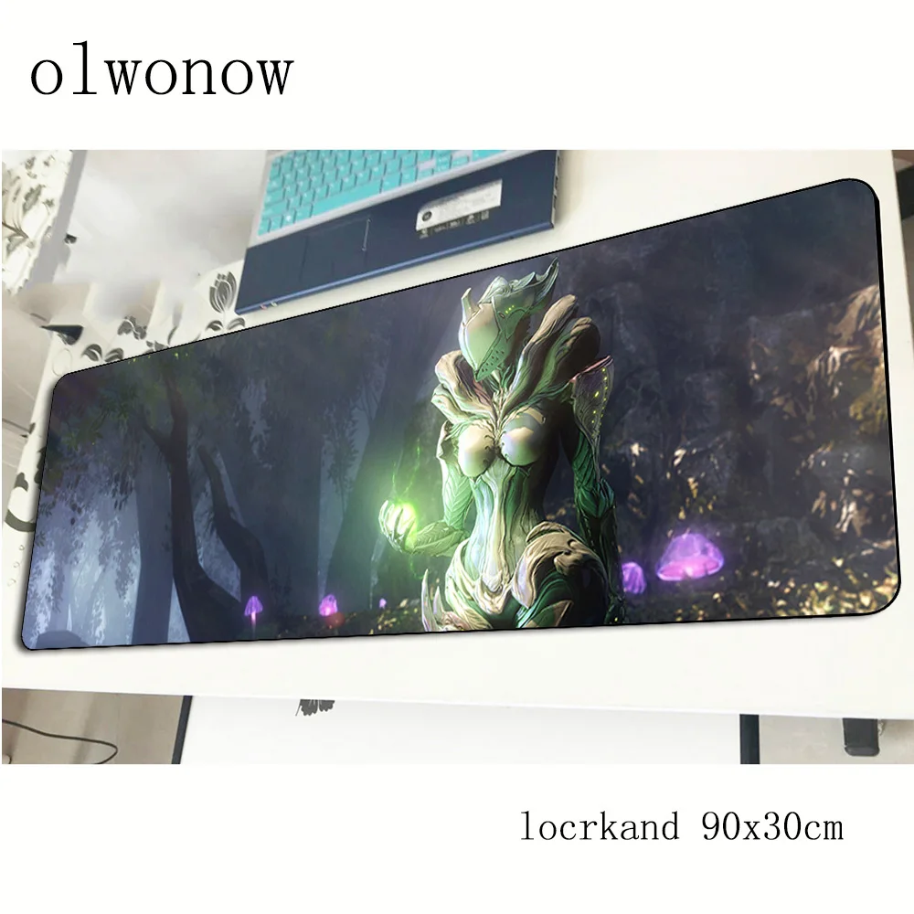Коврик для мыши warframe 900x300x2 мм большой игровой коврик для мыши Коврик для геймера подарок на Хэллоуин игровая компьютерная настольная клавиатура со встроенной мышью большие игровые коврики