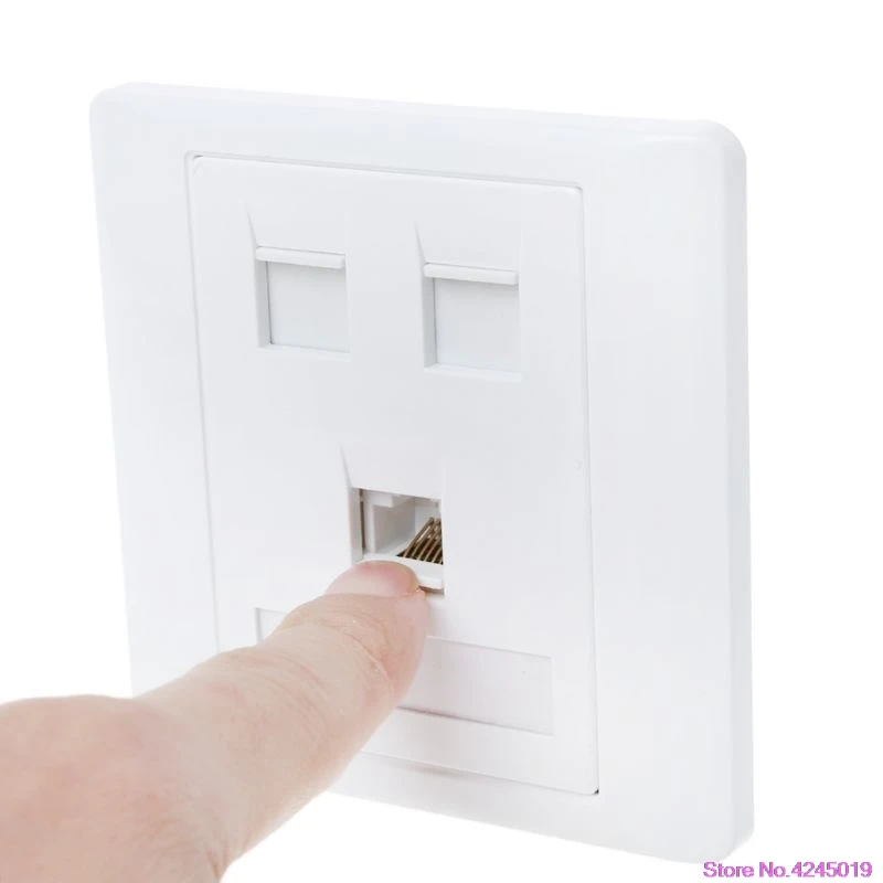 Новый 86 Тип компьютерная розетка панель CAT5E сетевой модуль RJ45 кабель интерфейс