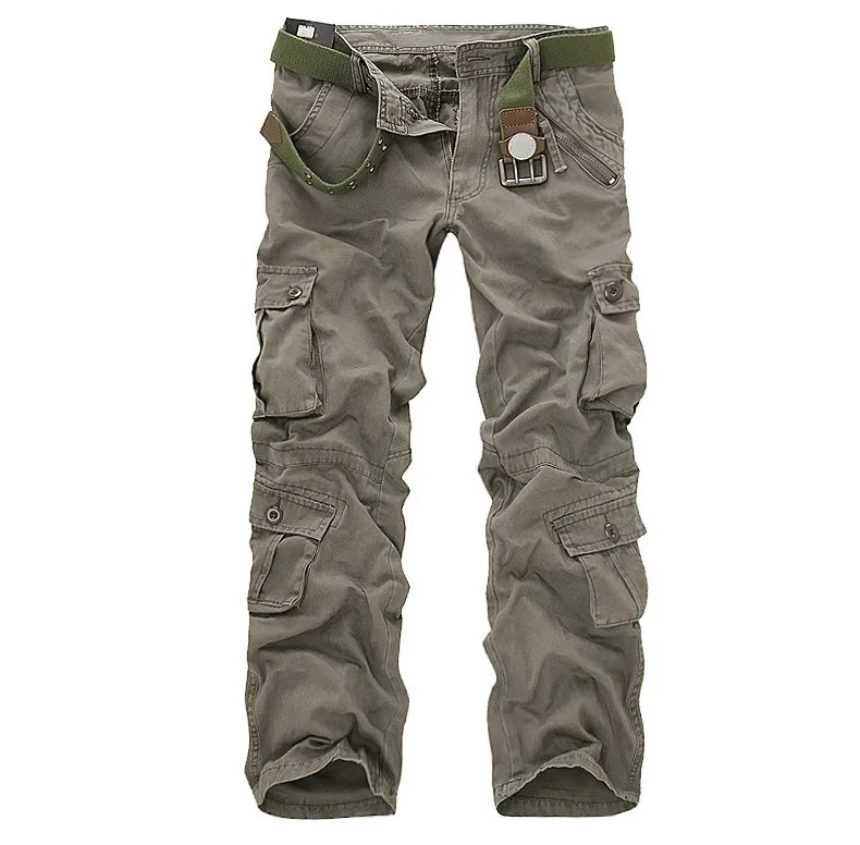 Facecozy Men Autumn Tactical Military Sports Pant Male Outdoor Multi-pockets Hiking Loose Style Trouser 7