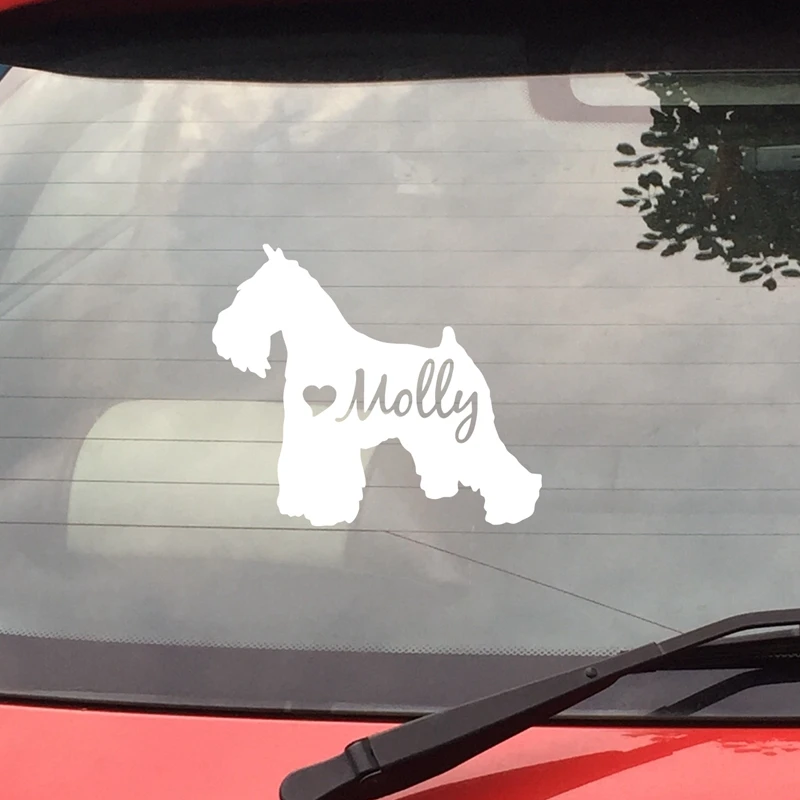 schnauzer dog sticker vinyl decal for car and others