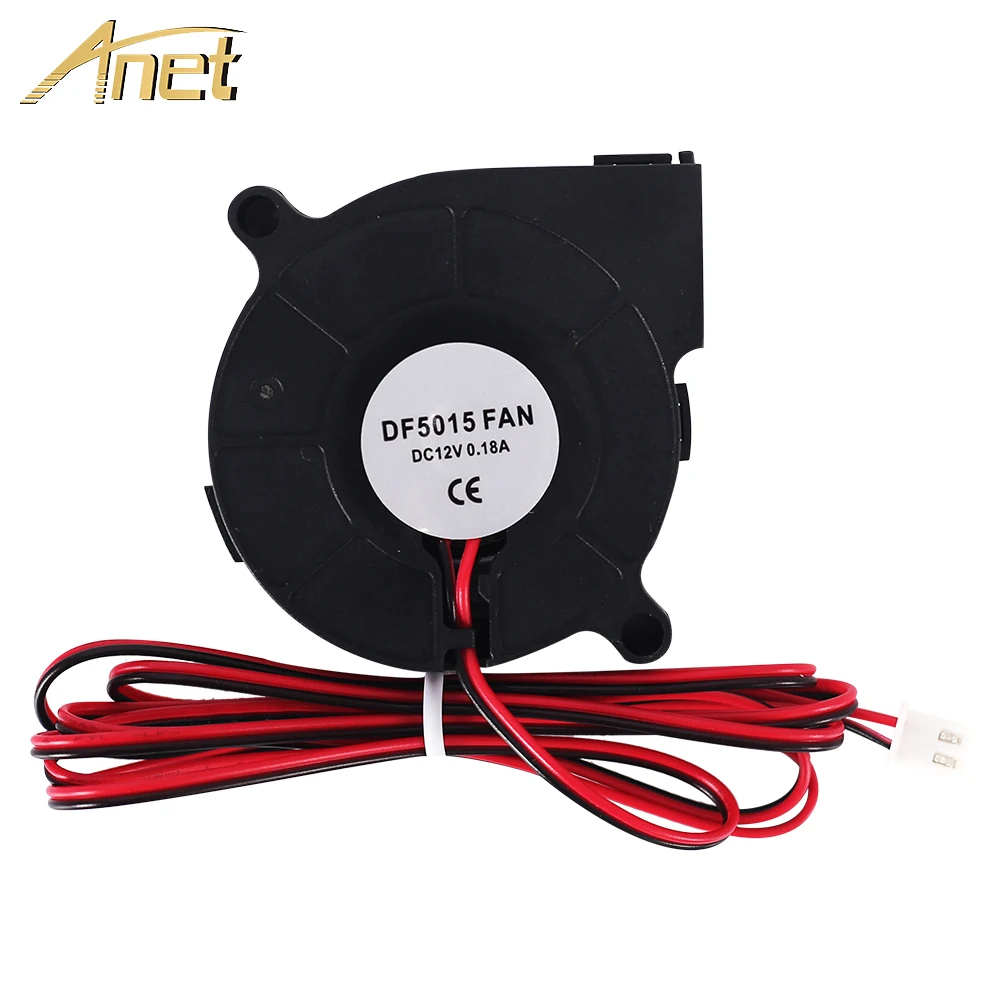 Anet 5 шт. запчасти для 3D-принтера 5015 DC вентилятор охлаждения 12 В 50x50x15 мм Горячий