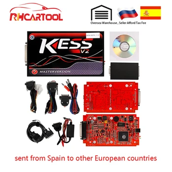 

KESS V2 V5.017 EU Red PCB No Token Limited ECM Titanium KTAG V7.020 Master Version ECU programming tool Car/Tractor/Bike V4.036