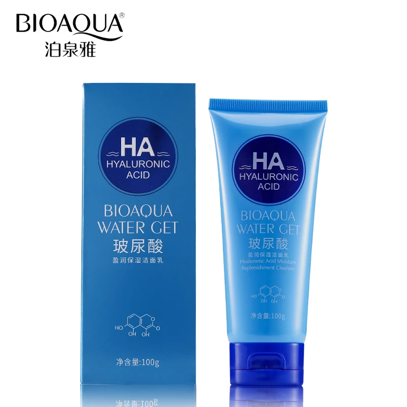 BIOAQUA Brand Hyaluronic Acid Facial Pore Cleanser Moisturizing Deep