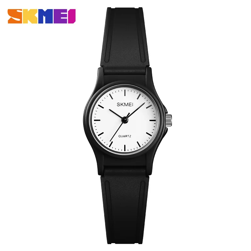 

SKMEI New Kids Clock 50 Meters Waterproof Plastic Shell PU Wristband Boys and Girls Students Quartz Watches 1401
