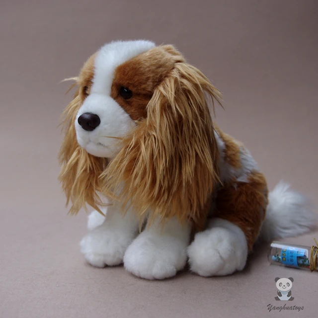 Cute Cavalier King Charles Spaniel Simulation Animal Dog Doll