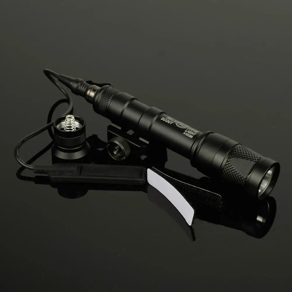 Lantrena para 20mm Lambul Scout Caça Estroboscópio Lanterna Pistola Arma Weaver Picatinny Ferroviário M600 M600v Luz