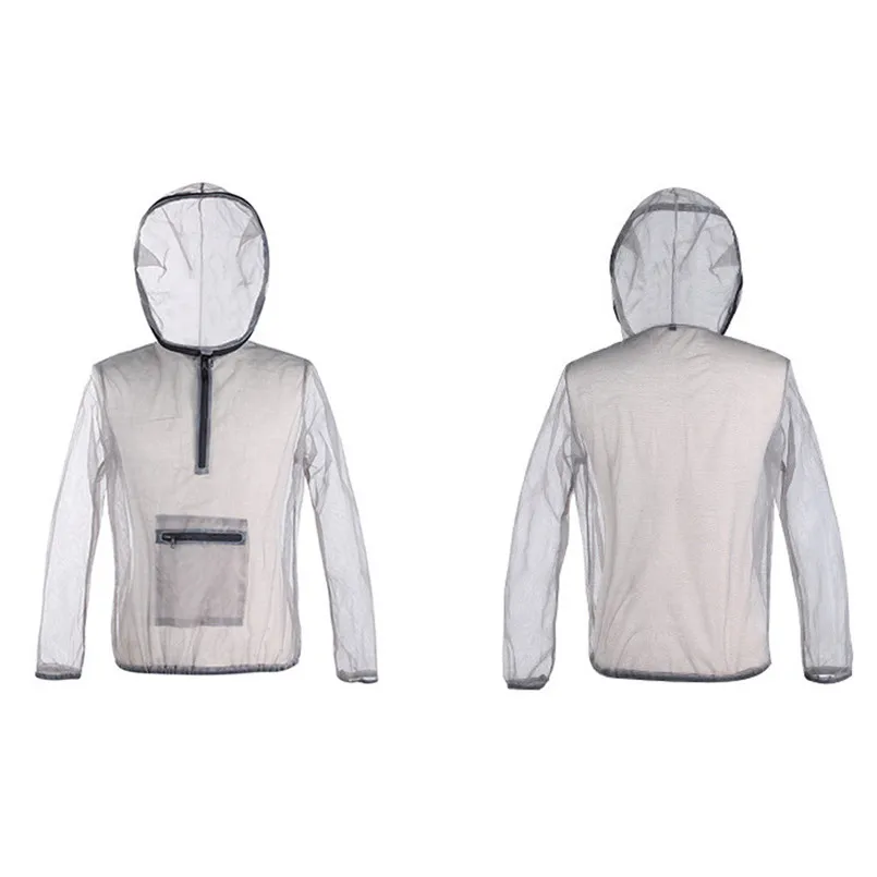 2019 Outdoor mountaineering camping mosquito repellent net clothing insect-proof net suit fishing leisure sports shirt 40J16 (1)