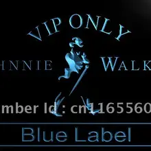 LA480-VIP Only Johnnie Walker Blue Label неоновая вывеска для домашнего декора