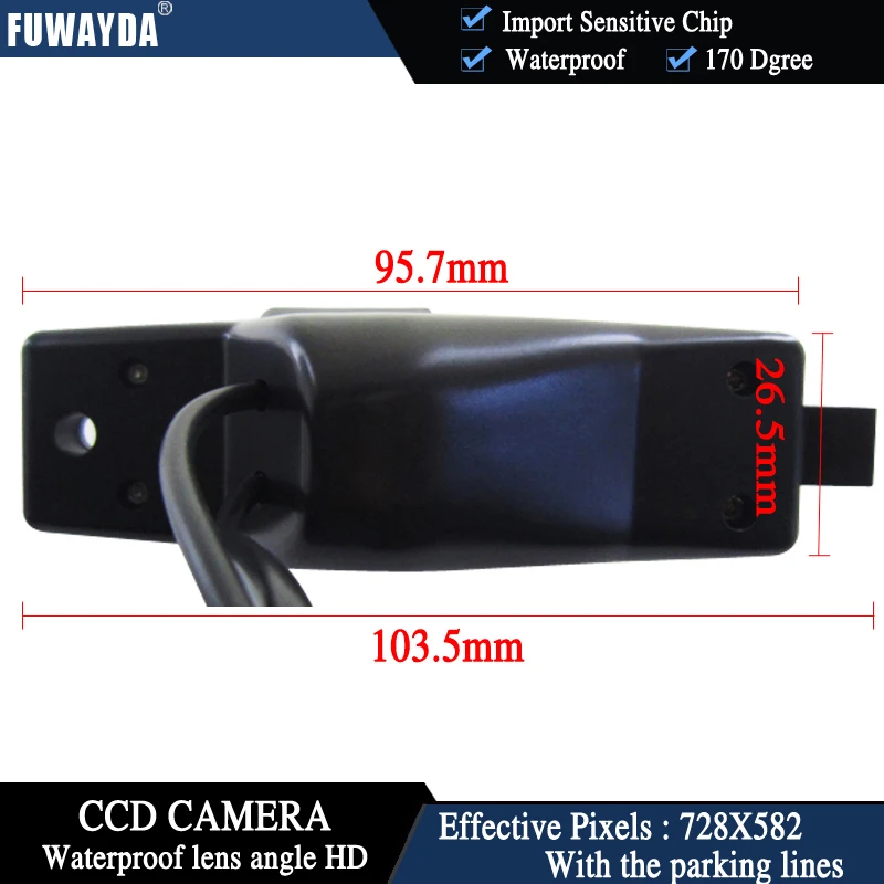 Беспроводная цветная Автомобильная камера заднего вида FUWAYDA с CCD чипом для Toyota