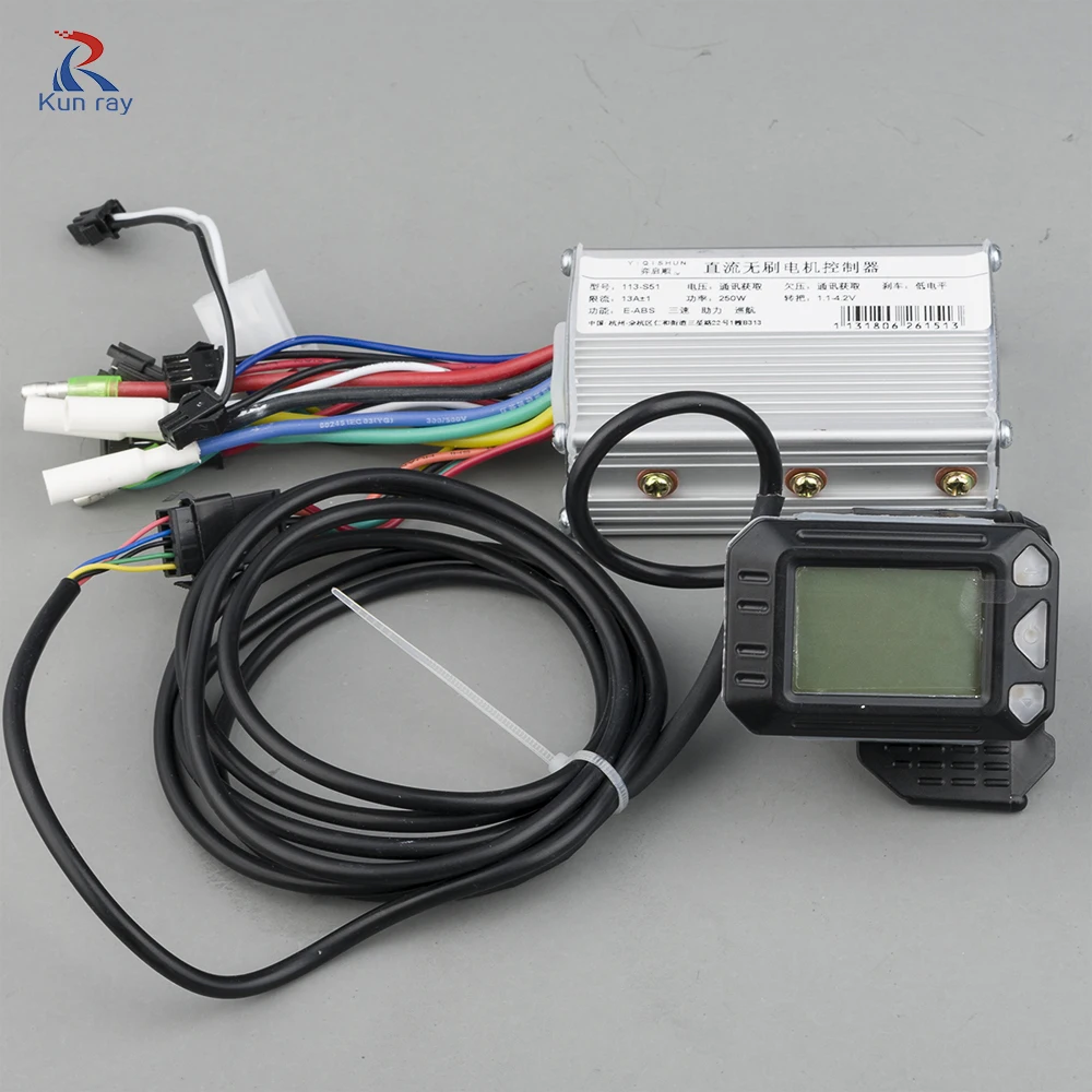 36V//48V Brushless Motor Controller W// LCD Panel for E-bike Electric Bike Scooter