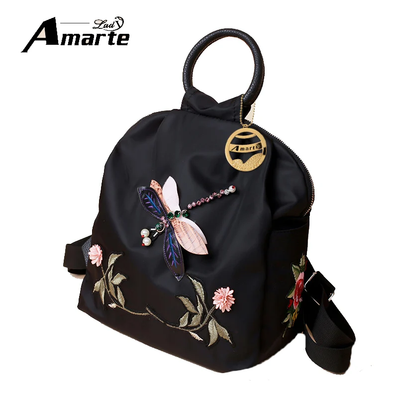 Amarte женские рюкзаки 2018 новые модные для досуга девочек-подростков с вышивкой
